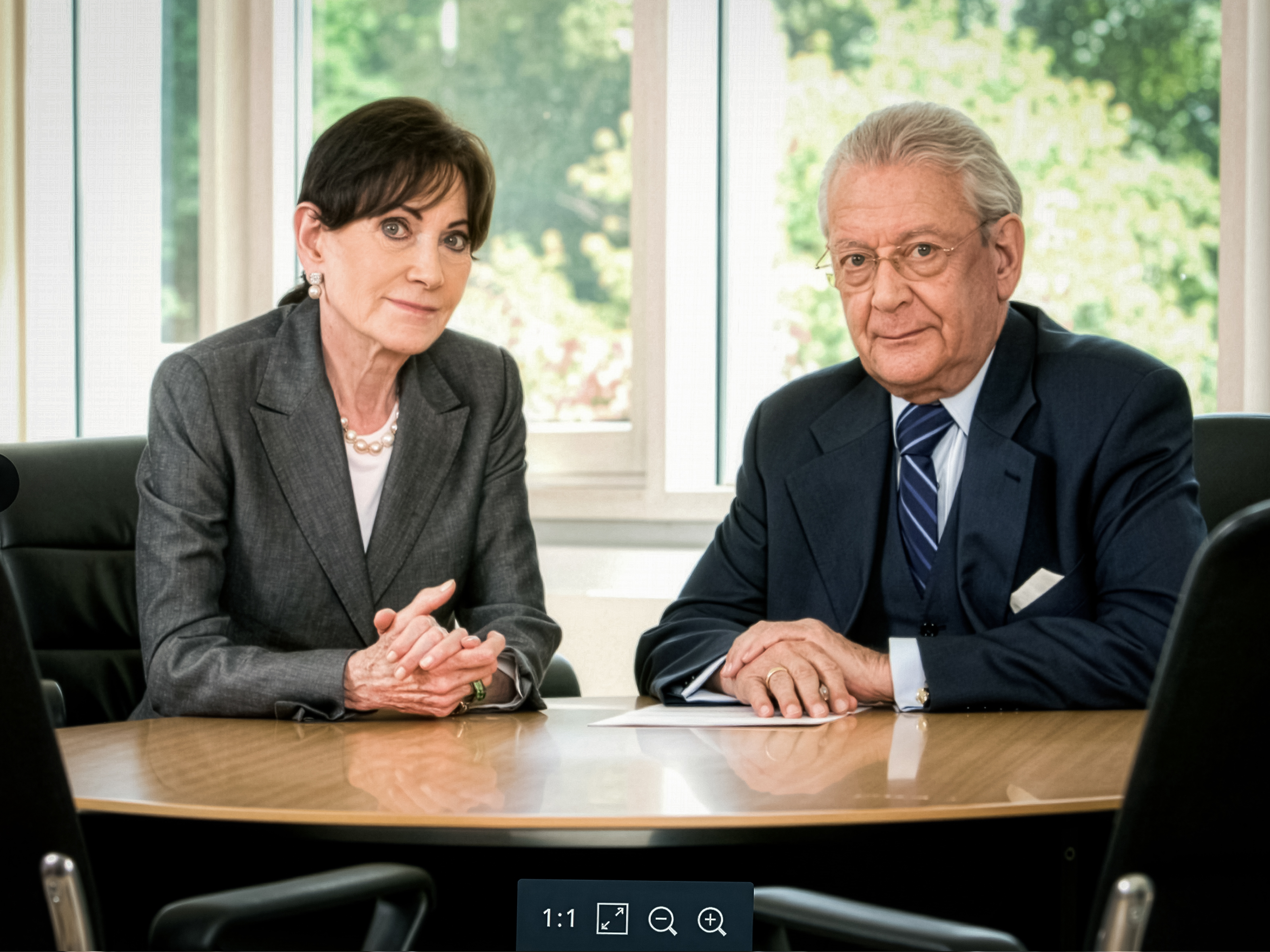 Eva Mayr-Stihl and Hans Peter Stihl