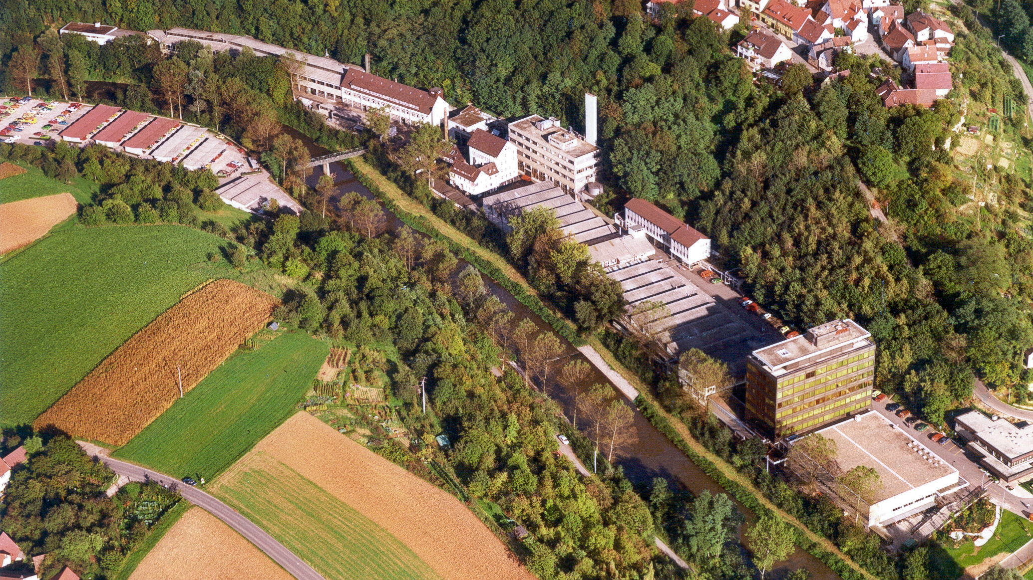 Aerialview of the Waiblingen-Neustadt site in 1985.